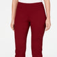 Charter Club Women's Cambridge Pull on Ponte Pants Red Size 6