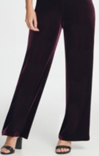 DKNY Women's Zippered Bell Sleeve V Neck Wide Leg Party Jumpsuit Purple Size 12