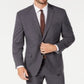 Marc New York Men's Modern Fit Stretch Solid Suit Gray Size 46