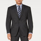 Marc New York Men's Modern Fit Stretch Windowpane Suit Gray Size 44