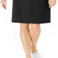 Karen Scott Women's Cotton Studded Swing Dress Black Size Small