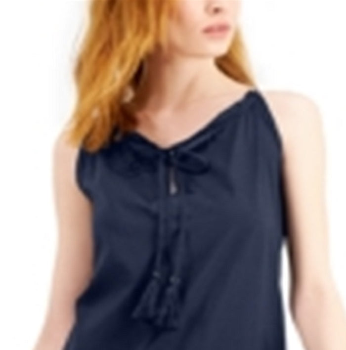 INC International Concepts Women's Tiered Halter Maxi Dress Blue Size XX-Large