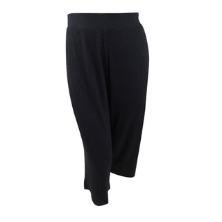 Ideology Women's Ribbed Culottes Black Size XL