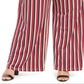 NY Collection Women's Plus Printed Smocked Waist Pants Red Size 2X
