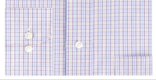 Eagle Men's Plaid Printed Stretch Collar Dress Shirt Purple Size 18X34X35