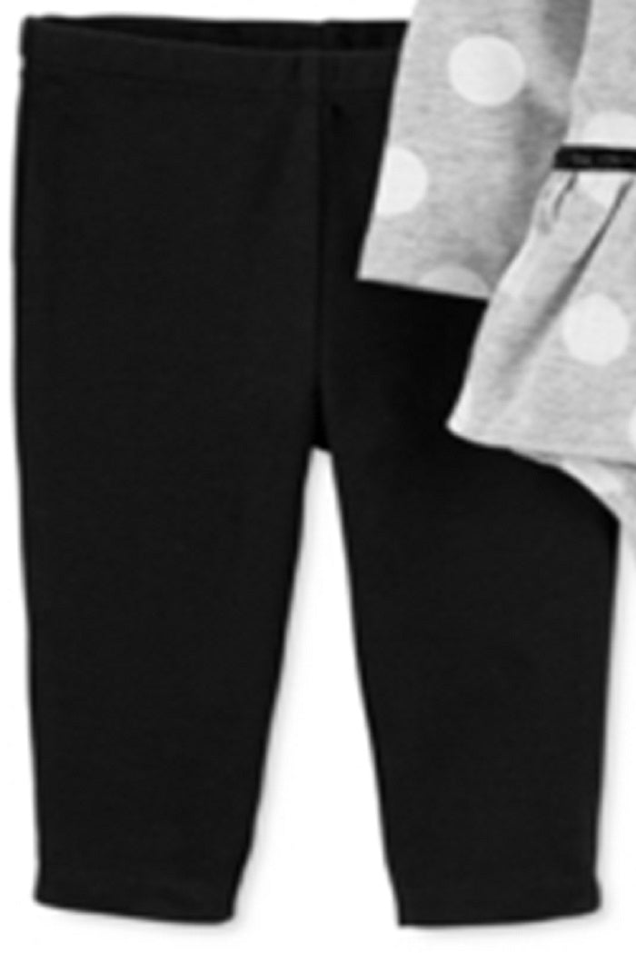 Carter's Girl's 2 pc Bodysuit Set Baby Gray Size Newborn