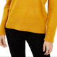 INC International Concepts Women's Side Zip up Sweater Yellow Size Small