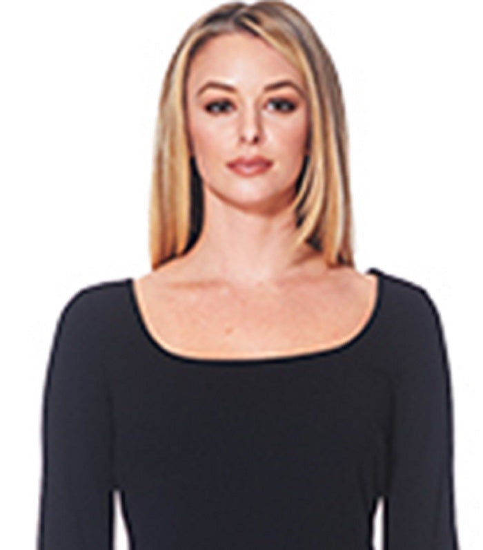 Calvin Klein Women's Embellished Long Sleeve Scoop Neck Knee Length Sheath Cocktail Dress Black Size 6