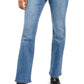 INC International Concepts Women's High Rise Button Fly Bootcut Jeans Blue Size 6