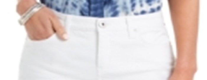 Style & Co Women's Boyfriend Shorts White Size 2-SHORT