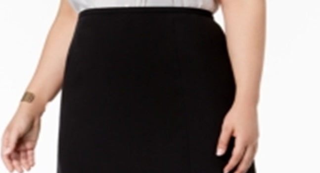 Nine West Women's Replen Flared Skirt Black Size 20W