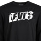 Levi's Men's Logo with Sleeve Graphics T-Shirt Black Size Medium