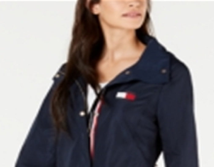 Tommy Hilfiger Women's Packable Anorak Jacket Blue Size Medium