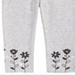 First Impressions Baby Girl's Floral Hem Leggings Gray Size 24MOS