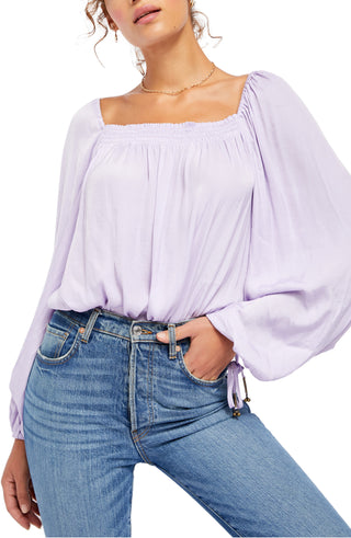 Free People Women's Another Round Bodysuit Purple Size X-Large