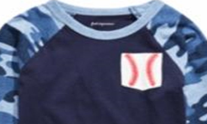 First Impressions Baby Boy's Cotton Baseball Pocket T-Shirt Blue Size 24MOS