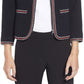 Anne Klein Braid Trim Short Jacket Black Size 6
