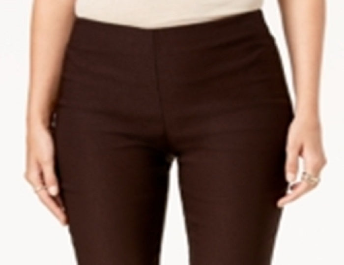 Charter Club Women's Tummy Control Ankle Pants Brown Size 4 Petite