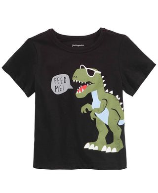 First Impressions Baby Boys Dinosaur-Print Layered-Look T-Shirt  Gray Size 12MOS