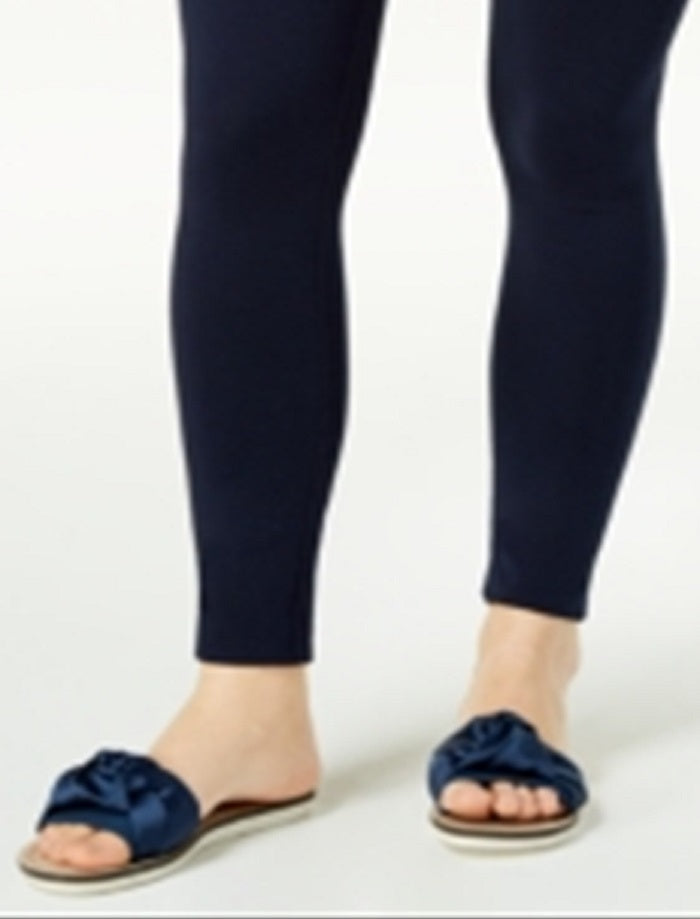 Maison Jules Women's Solid Pull on Leggings Blue Size X-Small