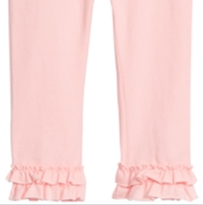 First Impressions Baby Girl's Ruffle Hem Leggings Pink Size 6-9MOS