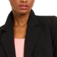 Bar III Women's Cropped Double Breasted Blazer Black Size 10