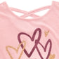 Epic Threads Big Girl's Scribble Heart T-Shirt Pink Size Medium