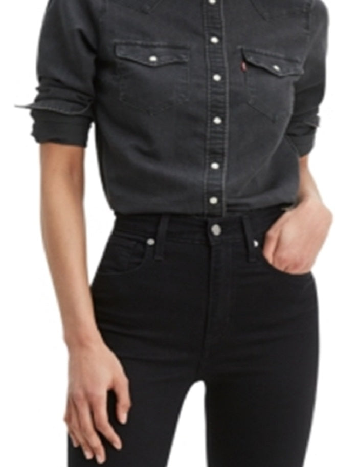Levi's Women's Ultimate Western Shirt Black Size X-Large