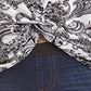 Karen Kane Women's Printed Twist Front Top Black Size Large