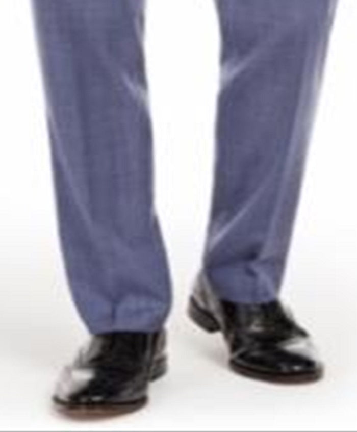 Ralph Lauren Men's Classic Fit UltraFlex Stretch Check Suit Separate Pants Blue Size 38W