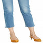 Levi's Women's Distressed Cropped Jeans Blue Size 29