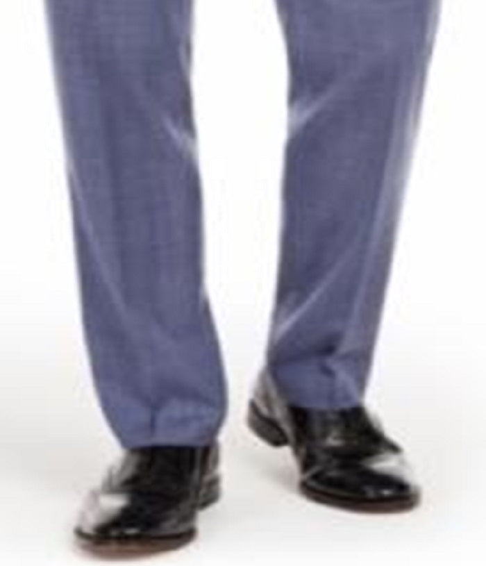 Ralph Lauren Men's Classic Fit UltraFlex Stretch Check Suit Separate Pants Blue Size 36X32