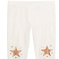 Epic Threads Toddler Girl's Star Knee Leggings White Size 3T