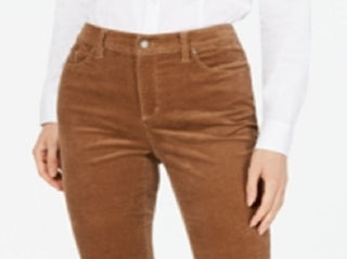 Charter Club Women's Lexington Corduroy Tummy Control Pants Brown Size 4