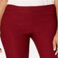Charter Club Women's Cambridge Skinny Pull on Tummy Control Pants Red Size 10