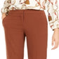 Bar III Women's Straight Leg Pants Truffle Brown Size 0