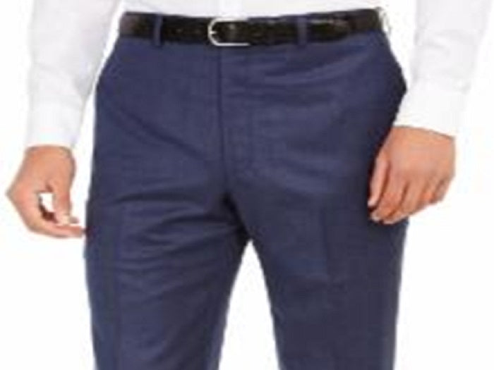 Ralph Lauren Men's Heather Wool Blend Pants Blue Size 36X32