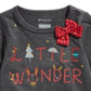 First Impressions Baby Girl's Little Wonder T-Shirt Gray Size 18MOS