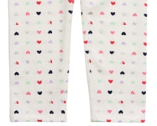 First Impressions Baby Girl's Heart Print Leggings White Size 12MOS