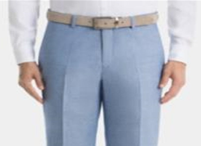 Ralph Lauren Men's UltraFlex Classic Fit Chambray Pants Blue Size 46X32