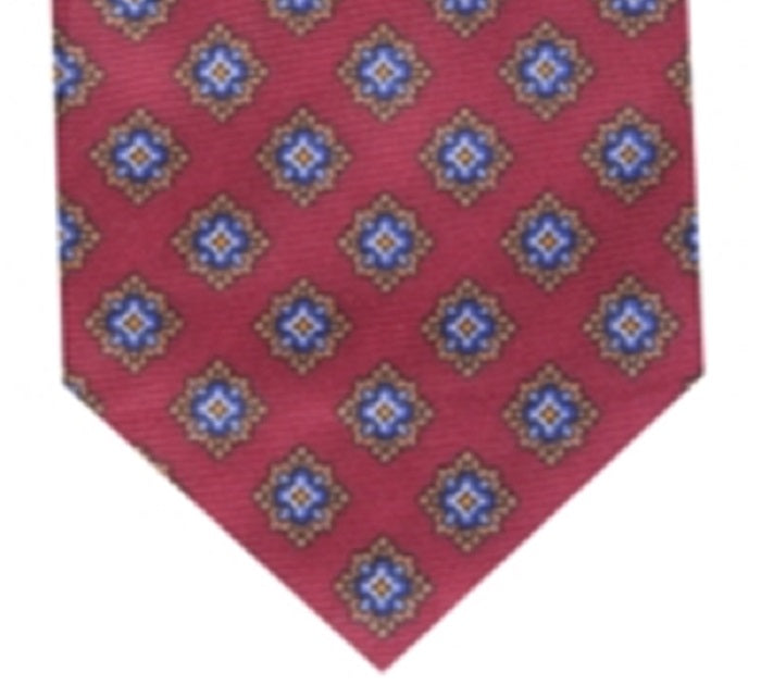 Tasso Elba Men's Luciano Medallion Tie Red Size One Size