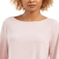 Charter Club Women's Tie Sleeve Crepe Top Pink Size XX-Large