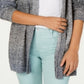 Style & Co Women's Ombre Open Front Cardigan Gray  Size Petite Large