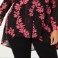 Alfani Women's Plus Floral High Low Tunic Top Black Size 4X