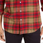 Club Room Men's Plaid Classic Fit Button Down Flannel Casual Shirt Green Size Small