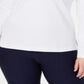 Karen Scott Women's Sport Lace up Sweatshirt Gray Size 2XL