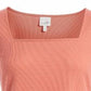Self Esteem Women's Square Neck Top Pink Size Large