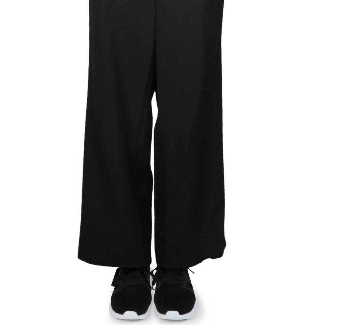 Rachel Roy Women's Mid Rise Wide Leg Track Pants Black Size Petite Small