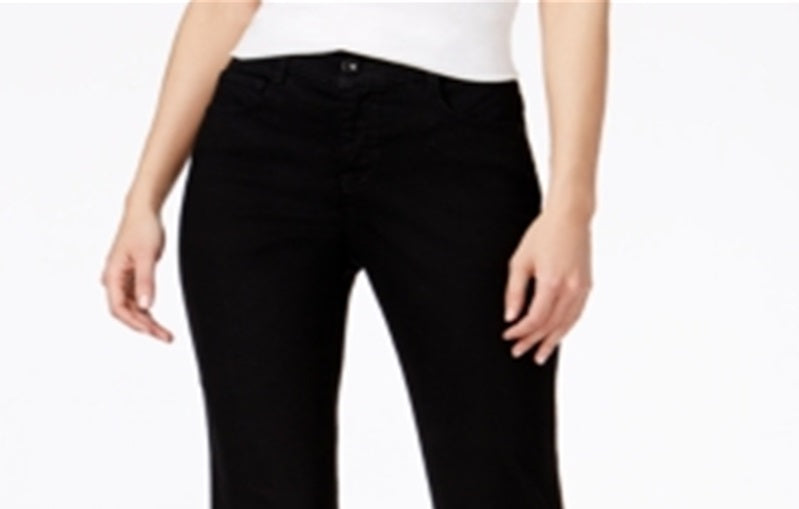 Style & Co Women's Mid Rise Slim Leg Jeans Black Size 2