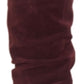 INC International Concepts Women's Fabric Pointed Toe Knee High Fashion Shoes Red Size 6 M